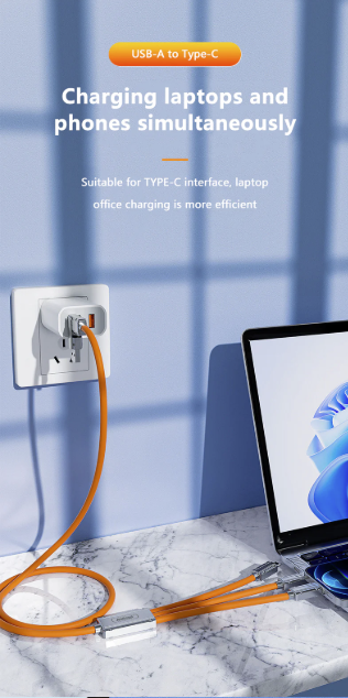 Cablu de date / Cablu de incarcare 120W Q SJ300 USB / TypeC la iOS / TypeC / Micro
