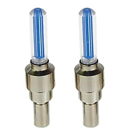 Set 2 Capace ventil pentru auto, bicicleta sau motocicleta, cu LED-uri colorate