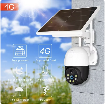 Camera de Supraveghere 4G cu Panou Solar V380 PRO 4MP 2K SLR2K