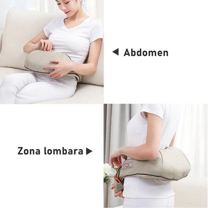 Aparat de Masaj Gat Umeri Spate Cervical Lombar Role 3D Infrarosu