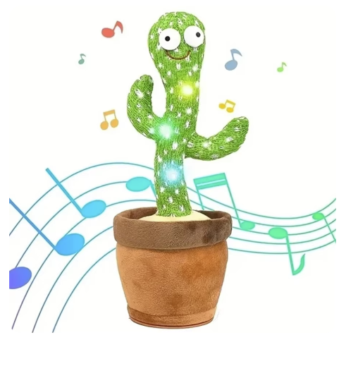 CACTUS dansator si vorbitor cu LED-uri Colorate / Jucarie interactiva OF