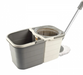 Mop rotativ Lisa ZLN0792 cu doua recipiente separabile, maner ajustabil, Gri