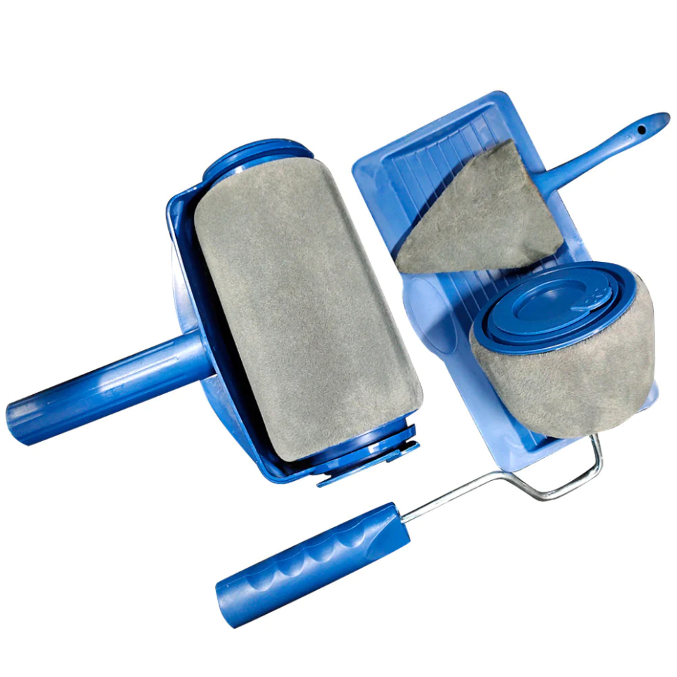 Trafalet Paint Roller Profesional cu umplere + rezervor recipient,brat extensibil