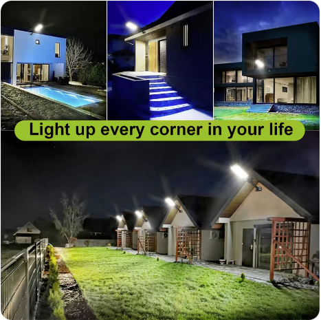 Lampa solara cu 286 led 12 casete