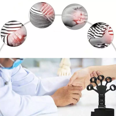 Set 2 Flexoare pentru Degete cu 3 nivele din silicon Negru