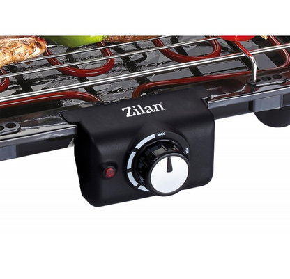 Gratar electric Zilan ZLN4285 Negru, putere 1800W, termostat ajustabil