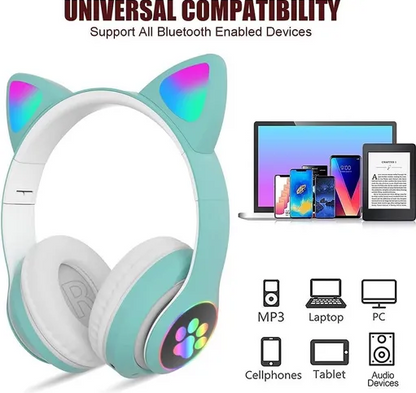 Casti wireless VZV-23M cu urechi de Pisica bluetooth 5.0