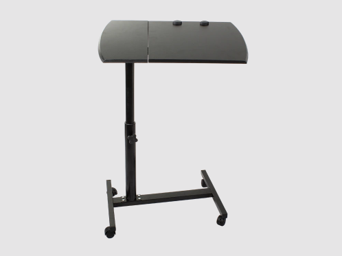 Masuta laptop din metal cu blat laminat, inaltime reglabila