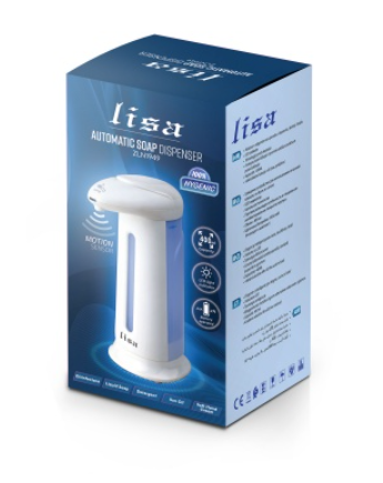 Dozator automat de sapun Lisa ZLN1949 Alb, 400ml si indicator LED