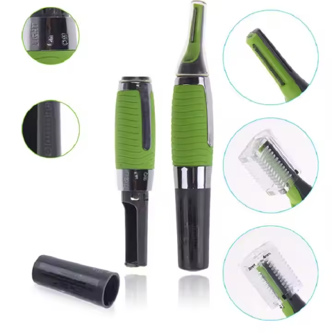 Trimmer nas si urechi Micro Touch Max, Verde