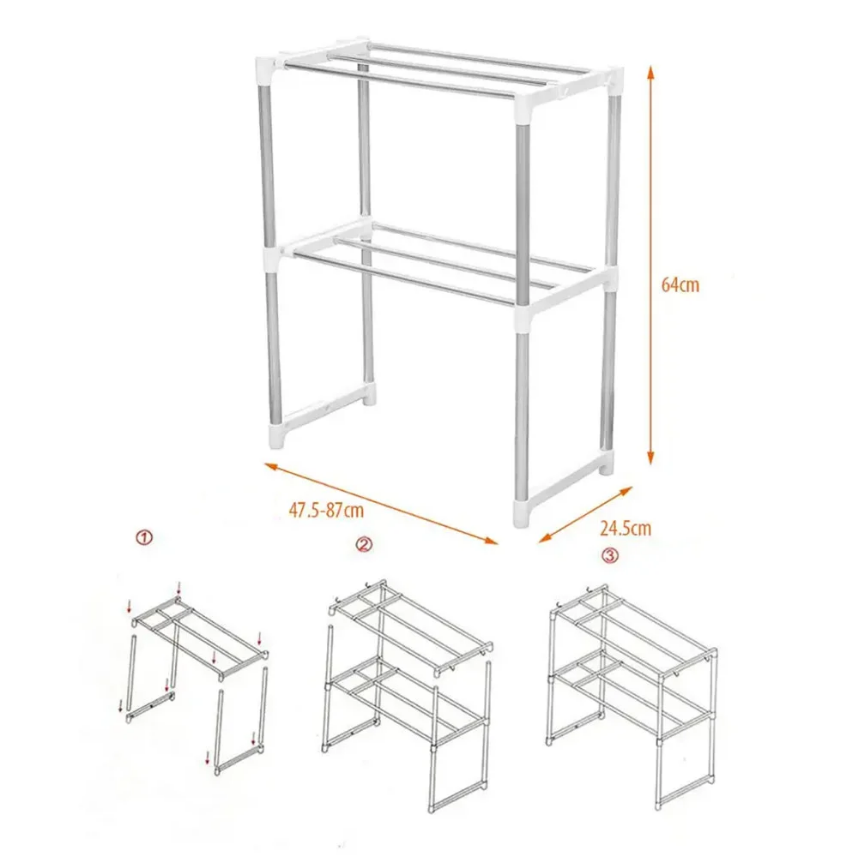 Etajera tip Raft pentru Cuptorul cu Microunde Metalic si Reglabil