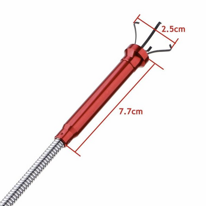 Recuperator multifunctional flexibil tija cu magnet, gheara si Led 615 mm