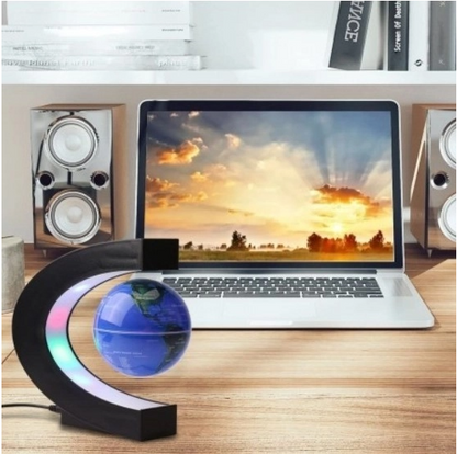 Glob pamantesc plutitor care leviteaza cu suport luminat colorat