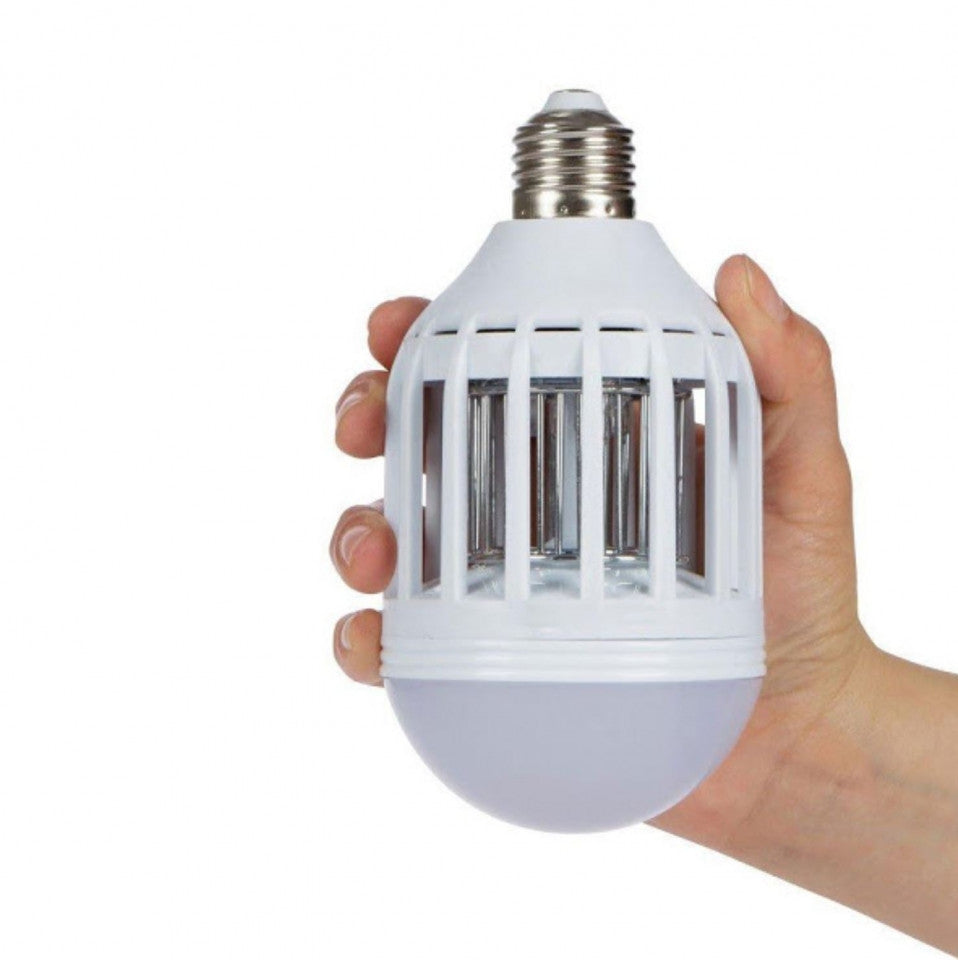 Bec LED antiinsecte cu lampa UV anti-tantari, insecte 600 lm, 60 W