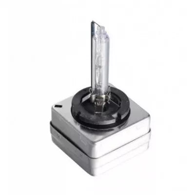 Set 2 becuri Xenon D3S White auto pentru far, suport plastic, 35W, 6000K