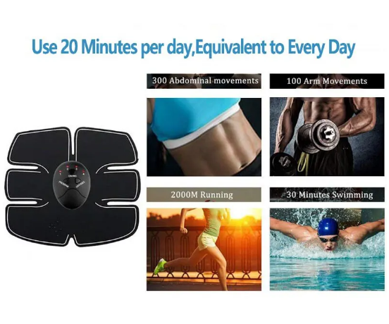 Aparat fitness cu electrostimulare corporala EMS -Smart Fitness