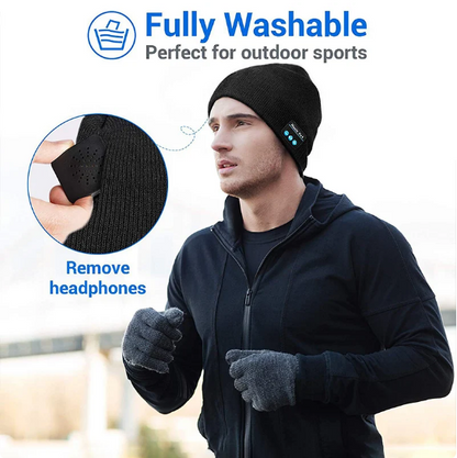 Caciula cu casti bluetooth incorporate si microfon handsfree