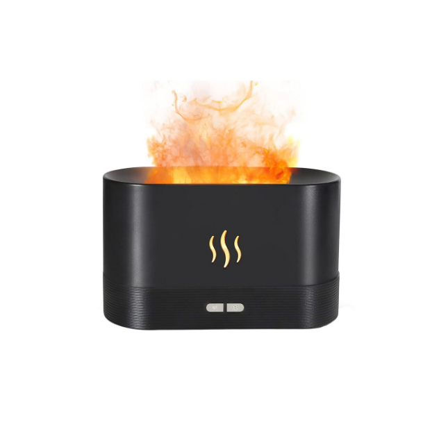 Difuzor aromaterapie si umidificator ultrasonic El Fuego, cu efect de flacara