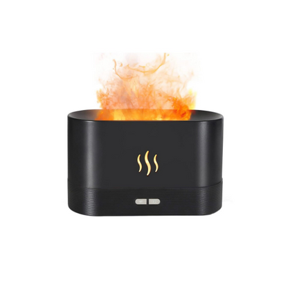 Difuzor aromaterapie si umidificator ultrasonic El Fuego, cu efect de flacara
