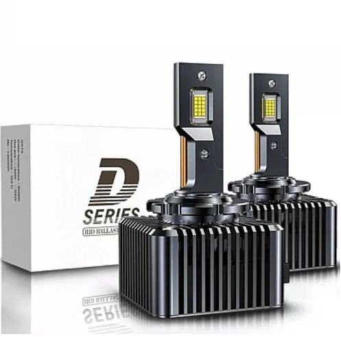 Set 2 Becuri D3s Auto LED 6500k 110W/Set Canbus Carcasa Neagra