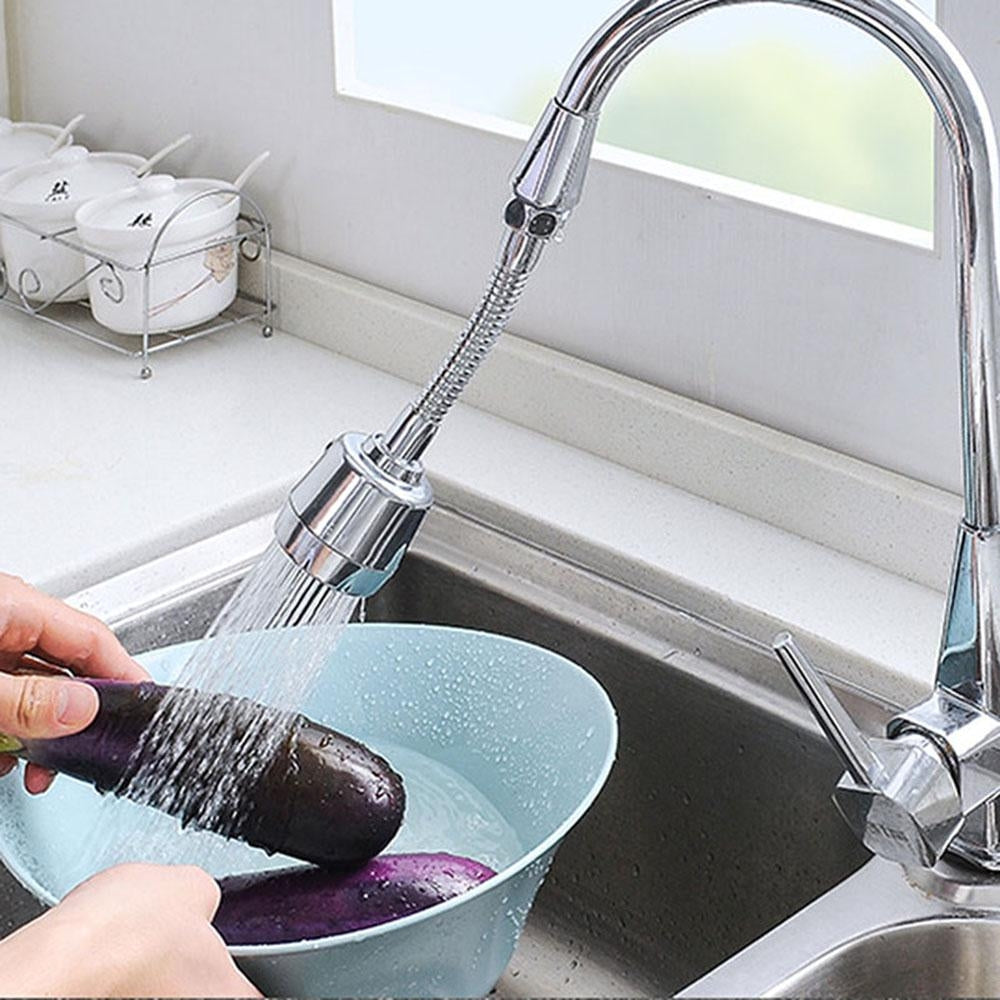 Extensie flexibilă pentru robinet, cu rotație 360° și filtru de apă