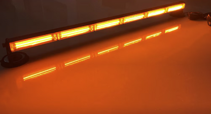 Rampa avertizare galbena 6 CASETE LED COB 126W 12-24V