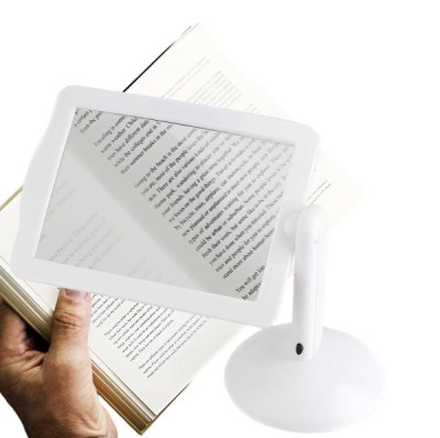 Lupa cu putere de marire 3X, led incorporat si suport de sustinere