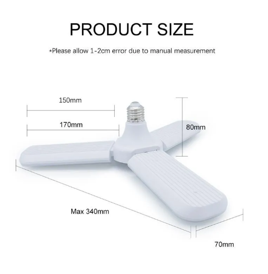 Bec led tip elice cu 3 brate 45 w soclu E27