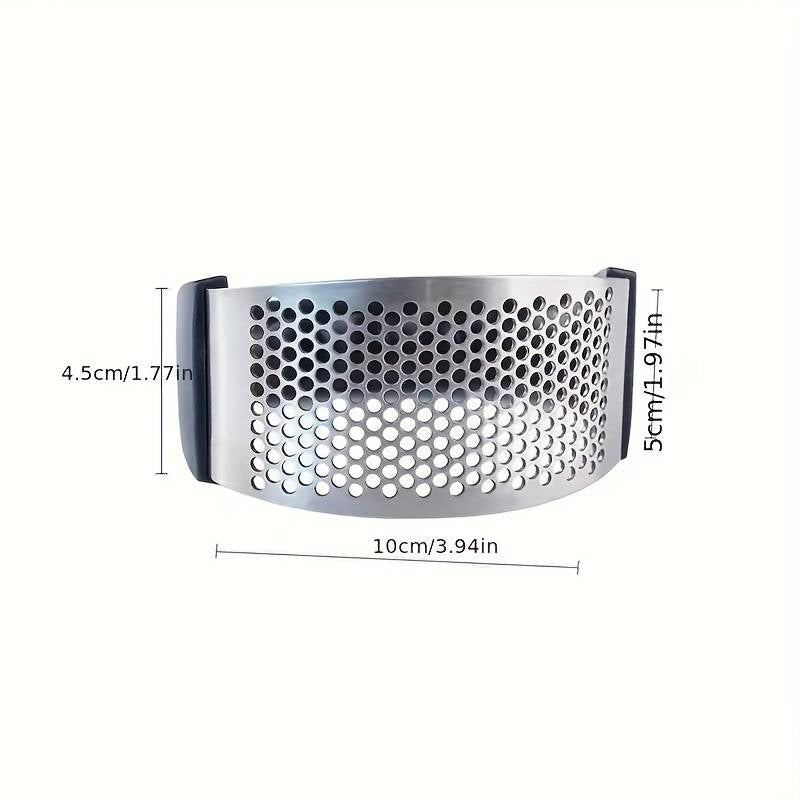 Presa manuala pentru usturoi, curbata, inox