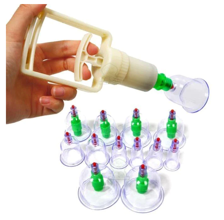 Set 12 ventuze din silicon, cu vacuum, pentru masaj