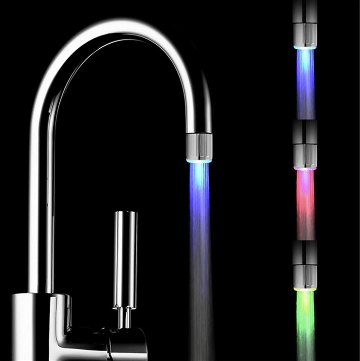 Cap de robinet cu LED si senzor de temperatura
