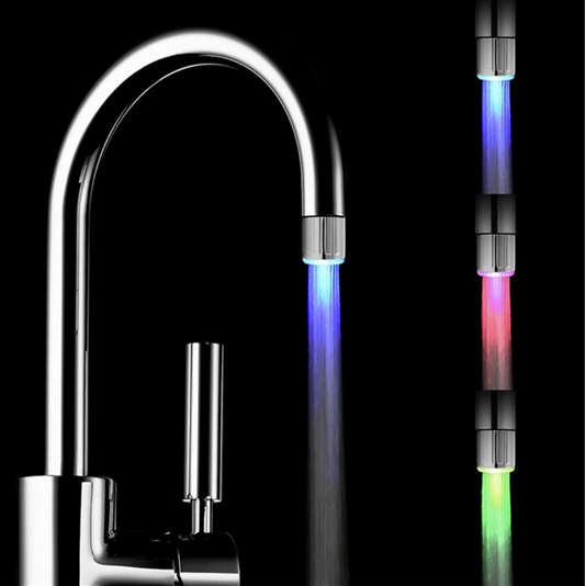Cap de robinet cu LED si senzor de temperatura