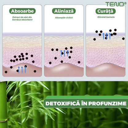 Set 100 Plasturi Kinoki Detoxifianti, Cutie Kinoki Original, Cu Turmalina, Vit C, E, Uleiuri Esentiale