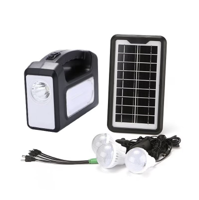 Kit incarcare solara, 3 becuri, incarcator priza si cablu cu 10 mufe