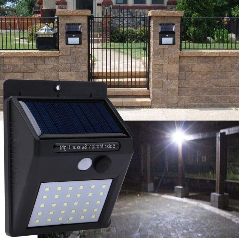 Set 4buc Lampă Solară LED cu senzor miscare si lumina