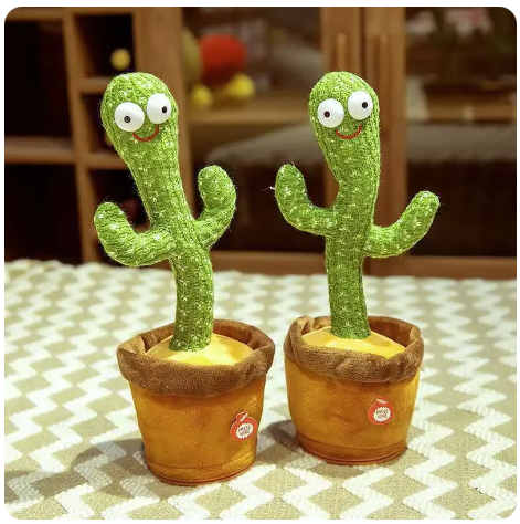 CACTUS dansator si vorbitor cu LED-uri Colorate / Jucarie interactiva OF