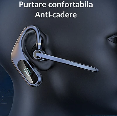 Casca Bluetooth 5.0 Wireless KJ12 Rezistenta la Apa