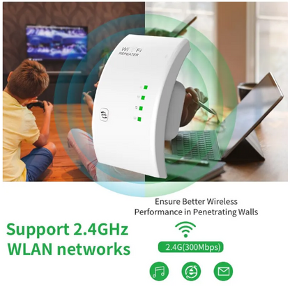 1+1 AMPLIFICATOR DE SEMNAL WIFI, DUBLEAZA SEMNALUL WIRELESS PENTRU INTERNET IN ZONE FARA SEMNAL