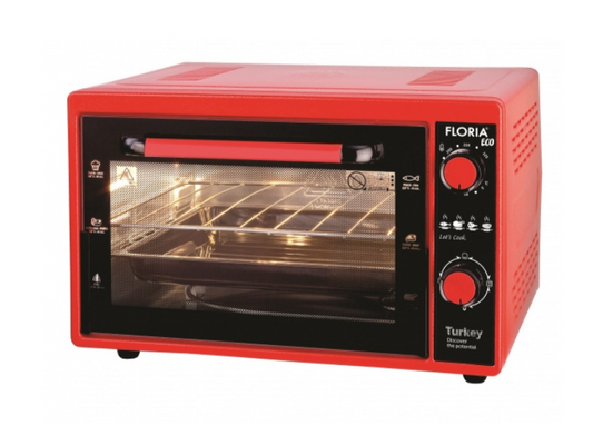 Cuptor electric Floria-2898, capacitate 38 Litri, Putere 1500W, Gratar, Tava inclusa
