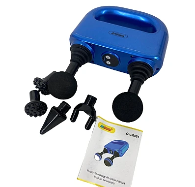 Aparat de masaj pentru relaxare Albastru cu acumulator 2200 mAh Q JM821