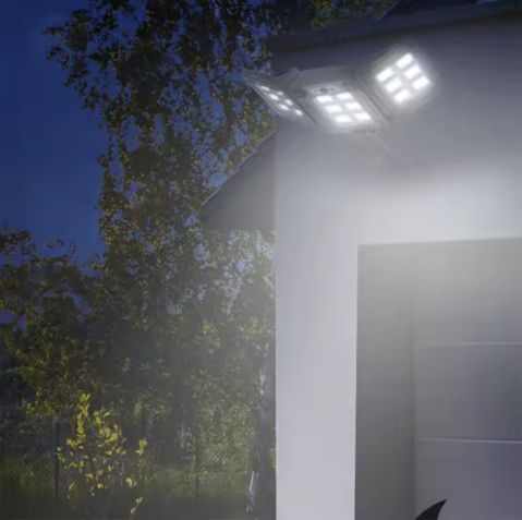 Lampa solara tripla cu Smart Sensor si telecomanda