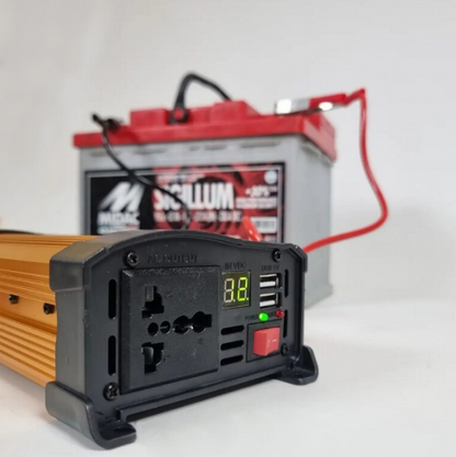 Invertor de tensiune auto KS1000 putere 1000W 12V 220V