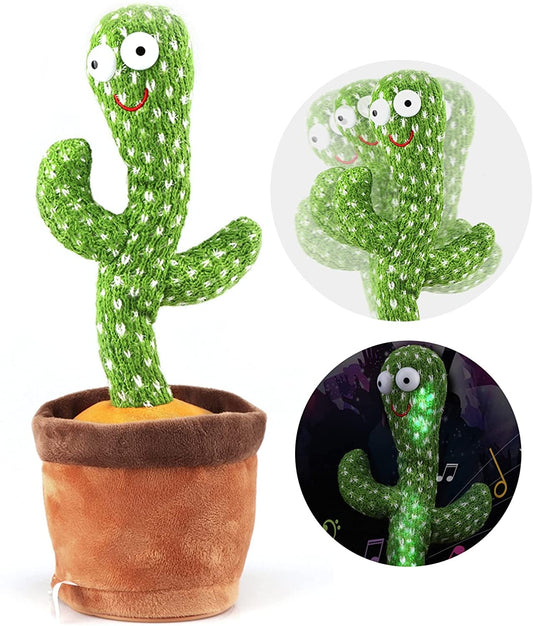 CACTUS dansator si vorbitor cu LED-uri Colorate / Jucarie interactiva OF