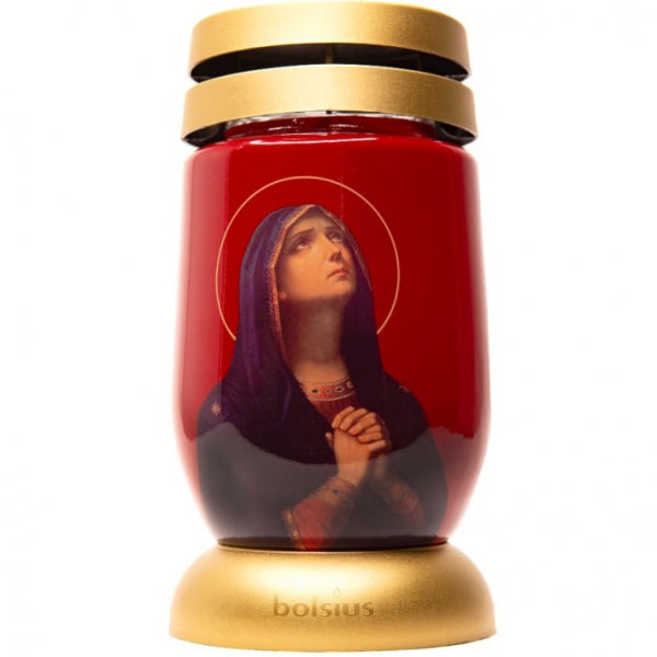 Candela Bolsius din Sticla 3l cu Maica Domnului 36h