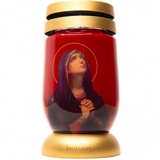 Candela Bolsius din Sticla 3l cu Maica Domnului 36h