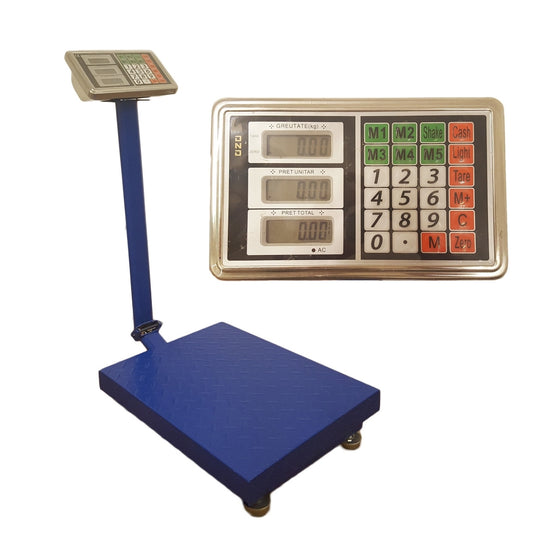 CANTAR ELECTRONIC LCD CU PLATFORMA SI BRAT BASCULABIL 500KG