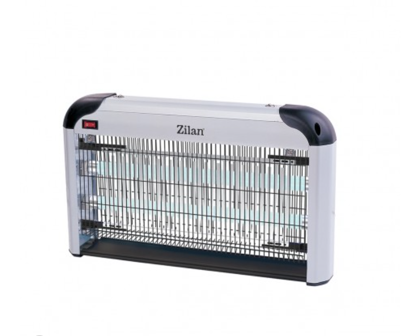Aparat electric anti-insecte Zilan Gri doua lampi cu UV, buton de pornire si oprire