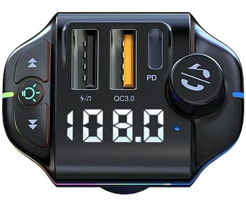 Modulator Fm auto Rgb ZTB-A10 - 20W Negru