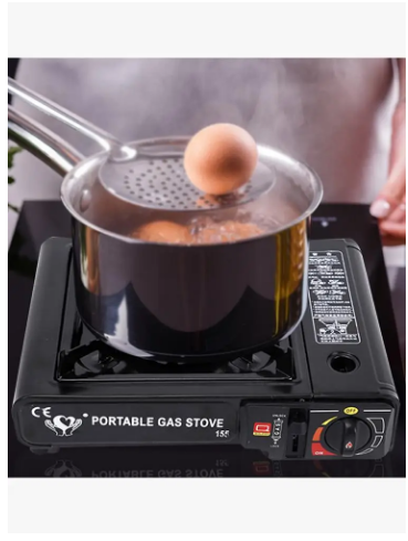 Aragaz camping HappyHome MX777 aprindere automata dubla alimentare butelie spray sau gaz