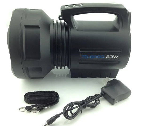 Lanterna profesionala TD8000, LED CREE 30 W 700 metri Acumulator